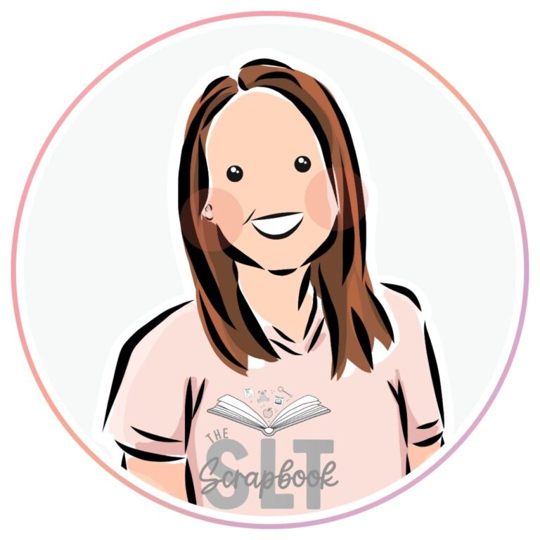 Cartoon headshot of Becky - Owner of the SLT Scrapbook